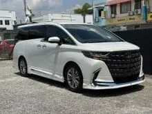 2024 Toyota Alphard 2.5 Z FULL SPEC ( SUNROOF, 4CAMERA, HUD, SIDE STEP, ROOF TV, BSM, DIM, MODELISTA  ) PM BEST OFFER