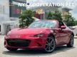 Recon 2019 Mazda Roadster RF VS 2.0 (M) ND2 Unregistered 6 Speed Manual 16 Inch Original Rim Convertible Hard Top Full Leather Seat Bose Sound System KeyLe