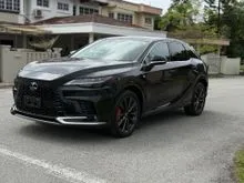Black interior, Panoramic roof, orange caliper, Promotions price, 2024 Lexus RX 350 2.4 F Sport Handling SUV, Orange caliper, auto
