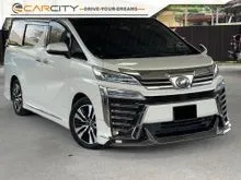 2020 Toyota Vellfire 2.5 ZG MPV WARRANTY 3 EYES LED LAMPS POWER BOOT PILOT SEAT MEMORY SEAT REVERSE CAMERA BLIND SPOT
