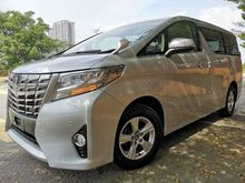 2016 Toyota Alphard 2.5 G X MPV **5 STARS REPORT 5 YEAR WARRANTY**