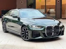 2022 BMW 420i 2.0 GRANCOUPE M SPORT WITH PREMIUM WARRANTY ELECTRIC SEAT,APPLE CARPLAY,RADAR SAFETY SYSTEM, POWER BOOT,I-DRIVE SYSTEM