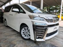 2019 Toyota Vellfire 2.5 ZA JBL 4Cam PCS LTA BSM DIM Unregister