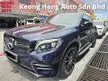 YEAR MADE 2018 Mercedes-Benz GLC250 2.0 4MATIC AMG Line COUPE Done 57000 KM ONLY Full Service HAP SENG STAR ((( FREE 2 YEARS WARRANTY )))