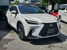 OFFER UNREG 2022 Lexus NX 250 2.5 Luxury SUV WHITE / PANAROMIC ROOF/HUD/DIM/BSM/FREE 6 YEAR WARRANTY/ PROCESSING FEE RM1350