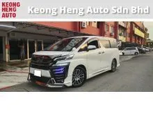 2017 Toyota Vellfire 2.5 ZG MPV (A) REG, CAREFUL OWNER, GRADE 5A, L/MIL - 60K KM, PILOT SEAT, SUNROOF, FREE 2 YEARS CAR WARRANTY, 18 S/RIMS