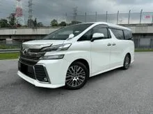 2016/17 Toyota Vellfire 2.5 ZG Sunroof Power Boot Pilot Seat Electric Seat Register 2017