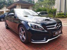 2017 Mercedes-Benz C200 2.0 AMG LINE Sedan (A) 9 speed , F/Service