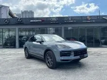 2024 Porsche Cayenne Coupe 3.0 Red Interior,PDLS Plus,Sport Chrono,Sport Exhaust,Panoramic Roof,Memory Seat,Surround Camera,Gray,Grey