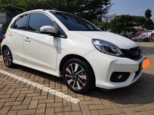 (TDP 16jt) 2016 Honda Brio 1.2 RS CVT AT Hatchback putih km 34rb GARANSI MESIN