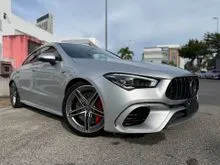 2021 Mercedes-Benz AMG CLA45 2.0 S 4MATIC+COUPE S/ROOF,HUD,AMG PERFORMANCE SEATS,BURMESTER SOUND SYSTEM,360 CAM,VALVETRONIC EXHAUST JPN UNREG