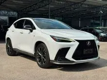 2022 Lexus NX 350 2.4 F Sport [PANORAMIC ROOF/BLK LEATHER/360 CAMERA/MARK-LEVINSON/HUD/DIM/POWER BACK DOOR/20 ALOYWHEEL]