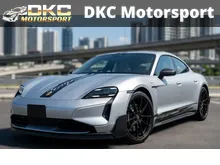 2025 Porsche Taycan Turbo GT Weissach Package Sedan / REAR SEATS REMOVED FOR WEIGHT REDUCTION / FIXED CARBON FIBER REAR WING / ADDITIONAL AERODYNAMIC