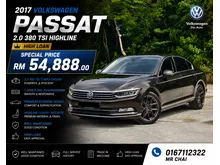 2017 Volkswagen Passat 2.0 TSI Highline Digital Meter Full Service History High Loan