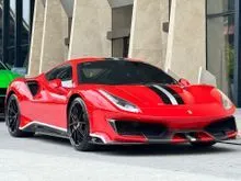 ATELIER SPEC WITH SPECIAL EQUITMENT AND PAINT AND JBL SOUND SYSTEM MATTE CARBON 2019 Ferrari 488 3.9 Pista Coupe