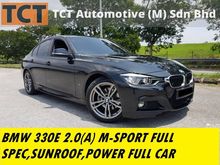 2017 BMW 330E 2.0 (A),M-SPORT,UNDER WARRANTY BMW,FACELIFT,SUNROOF,POWER FULL CAR