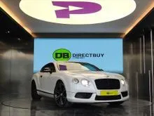 2014 Bentley Continental GT V8 S 4.0 Coupe - 528PS & 680Nm - Glacier White with Ivory and Black interior - 47,350km done - Superb Grand Tourer