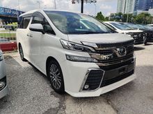 2015 Toyota Vellfire 2.5 ZG JBL System 5 YEARS WARRANTY