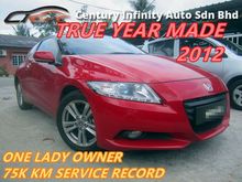 ( TRUE YEAR MADE 2012 ) Honda CR-Z 1.5 Hybrid i-VTEC (M) ONE LADY OWNER , 76K KM SERVICE RECORD