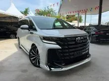 2024 Toyota Vellfire 2.4 Z Premier MPV GRADE 5/A SUNROOF/ORIGINAL MODELISTA BODYKIT/DIM/BSM/HUD/360 CAMERA/PILOT SEATS UNREGUSTERED