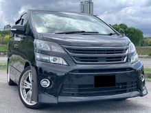 Toyota Vellfire 2.4 MZ MPV POWER DOOR NEW FACE LIF SPORTY LOOK BLACK INTERIOR