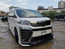 2018 Toyota Vellfire 2.5 ZG F/SPEC WITH TRD KIT , S/CAMERA , DIM SYSTEM , PRE CRASH ,