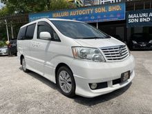 One Ladies Owner,2x Sliding Door,Dark Interior,Touch DVD,Reverse Camera,Clean Interior,Well Maintain-2004/09 Toyota Alphard 2.4(A) 7 Seater MPV