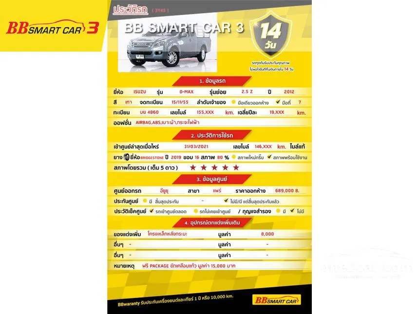 2012 Isuzu D-Max Z Pickup