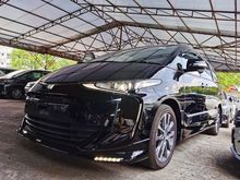 TOYOTA ESTIMA 2.4 AERAS PREMIUM TRD SPORTIVO FRONT AND ROOF JDM MONITOR BLACK INTERIOR 2017 JAPAN UNREG