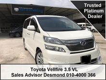 2013 Toyota Vellfire 3.5 V L Edition MPV= Full Spec= WARRANTY PROVIDED 1 YEAR FOR FREE= BEST CHOICE OF MPV= HIGH AMOUNT CAN PROVIDED= CALL NOW