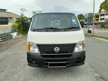 LOAN KEDAI AVAILABLE 2012 Nissan Urvan 3.0 Semi Panel Van