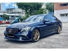 2018 Mercedes-Benz C300 2.0 AMG Line Sedan FACELIFT DIGITAL METER FULL BODYKIT CARBON LIPS BURMESTER SOUND SYSTEM 360 CAMERA POWER BOOT SUNROOF