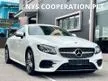 Recon 2019 Mercedes Benz E300 2.0 Turbo Coupe AMG Line Unregistered Ambient Lights Half Leather Seat Alcantara Seat Push Start Dual Zone Climate Control