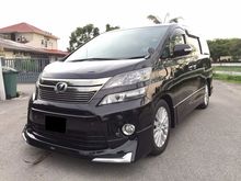 2014 Toyota Vellfire 2.4 Z Platinum 7 SEAT 1 OWNER FREE ACCIDENT VIP OWNER