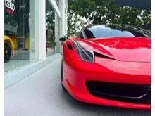 2011/2012 Ferrari 458 Italia 4.5 V8 DCT Coupe NA V8 Future Collectors Icon Original White Wrap In Red