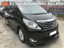 Toyota Alphard 2.4 G (A) FULL SPEC - CAPTAIN PILOT SEAT - PUSH START - KEYLESS - SUNROOF MOONROOF - POWER DOOR -TOUCH SCREEN - REVERSE CAMERA - 1OWNER