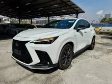 2022 Lexus NX 350 2.4 F Sport SUV HUD Sunroof Dim BSM 360 Camera Ready Stock