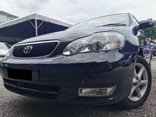 YR MADE 2002 Toyota Corolla Altis 1.8 G Fullspec Full Leather Seat 1 Owner Very Good Condition