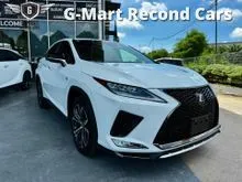 MARK LEVINSON- REAR ELEC.SEAT-HUD-BSM-2021 Lexus RX 300 2.0 F Sport SUV-FREE 8YR WARRANTY-FREE 2YR SERVICE