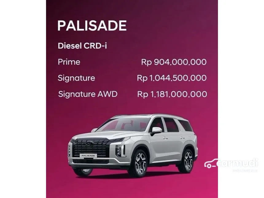 Jual Mobil Hyundai Palisade 2024 Signature 2.2 di DKI Jakarta Automatic Wagon Putih Rp 954.000.000