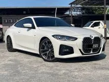 2023 BMW 430i 2.0 M Sport Coupe (A) 22K MILEAGE FULL SERVICE RECORD UNDER WARRANTY