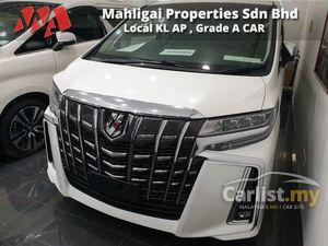 2018 Toyota Alphard 2.5G S C Package, Japan Grade 5A, Original Japan Mileage 13,150 km only with Home Theatre & Original 2 Toyota TVs
