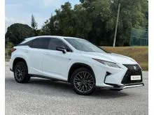 2017 Lexus RX 200t 2.0 F Sport SUV (HEAD-UP DISPLAY SUNROOF BLACK INTERIOR POWER BOOT )