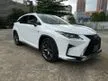 Recon SUNROOF/ 2018 Lexus RX300 2.0 F Sport SUV/ HEAD UP DISPLAY (HUD)/ ALL ORIGINAL FROM JAPAN/ [WHITE Leather]