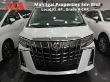 2022 Toyota Alphard 2.5 G S C Package, Japan Grade 5A, Twin Moon Roof, 4 Cameras, JBL Sound System, Japan Original Mileage 15,120km Only.