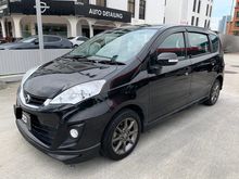 2017 Perodua Alza 1.5 Advance 7 SEATED MPV,1 OWNER,ORI LEATHER SEAT,REVERSE CAMERA,ORI ADVANCE BODYKITS,ROOFTOP DVD.
