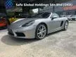 Recon 2019 Porsche 718 2.0 Boxster PDK (CHEAPEST PRICE IN TOWN) PDLS PLUS HEADLIGHT /SPORT CHRONO /BOSE SOUND SYSTEM /SPORT EXHAUST/FULL LEATHER SEATS/UNREG