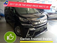 2017 TOYOTA VELLFIRE 2.5 ZG Edition MPV(ON THE ROAD PRICE)(SUN ROOF MOON ROOF)(PRE CRASH)(LOCAL AP)(MANY UNITS TO CHOICES)