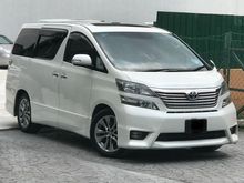 2009 Toyota Vellfire 3.5 ZP Sunrof Hometheater rofmonitor fridge VIP Owner