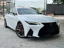 2022 Lexus IS 300 2.0 F-Sport Sedan TIPTOP CONDITION MARK LEVINSON SOUND SOUND ROOF ORANGE CALIPER FULL SPEC NO ANY HIDDEN CHARGE CALL TO VIEW CAR NOW